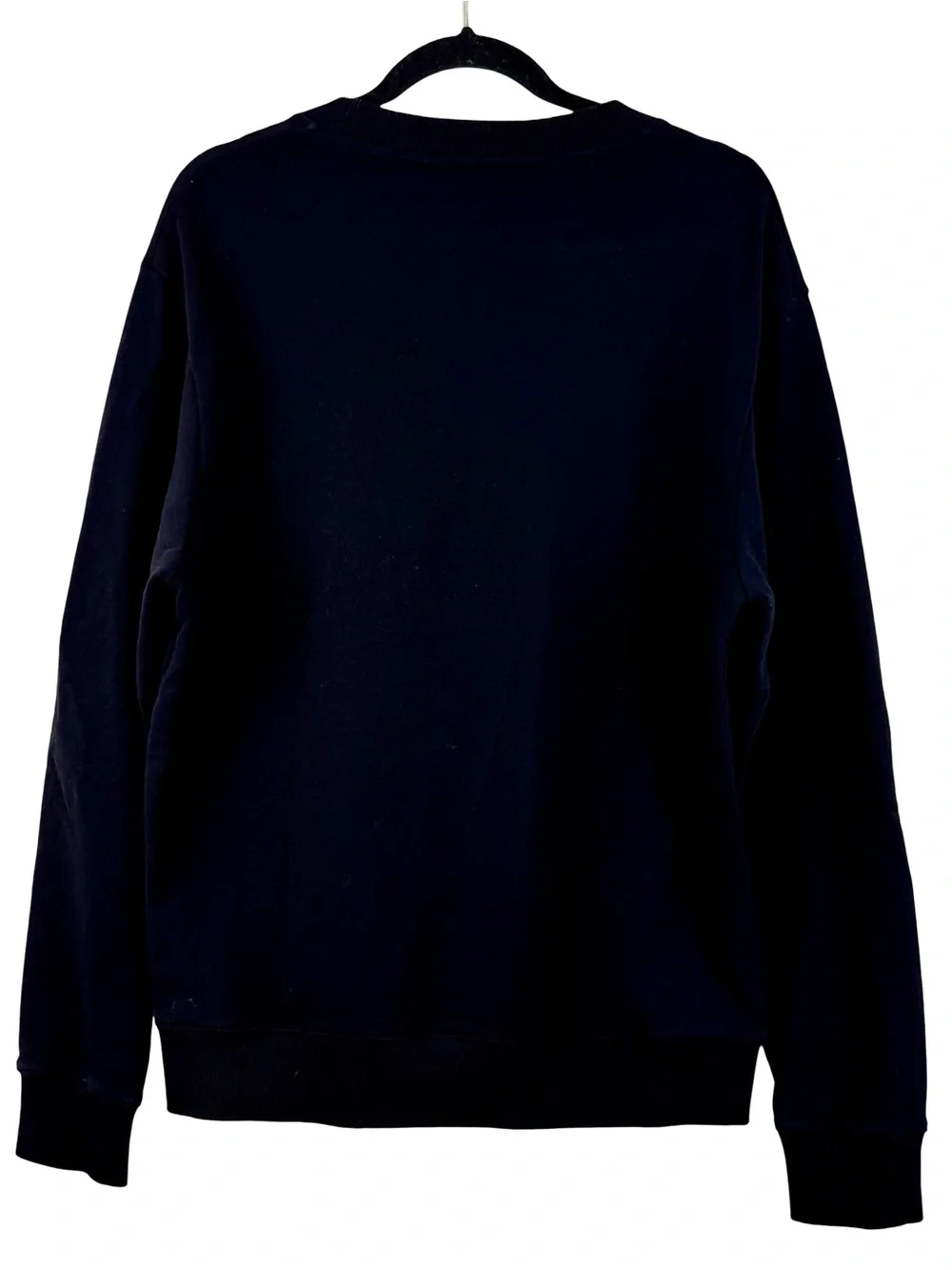 JUST CAVALLI BLACK COTTON SWEATSHIRT WITH SKULL GRAPHICS